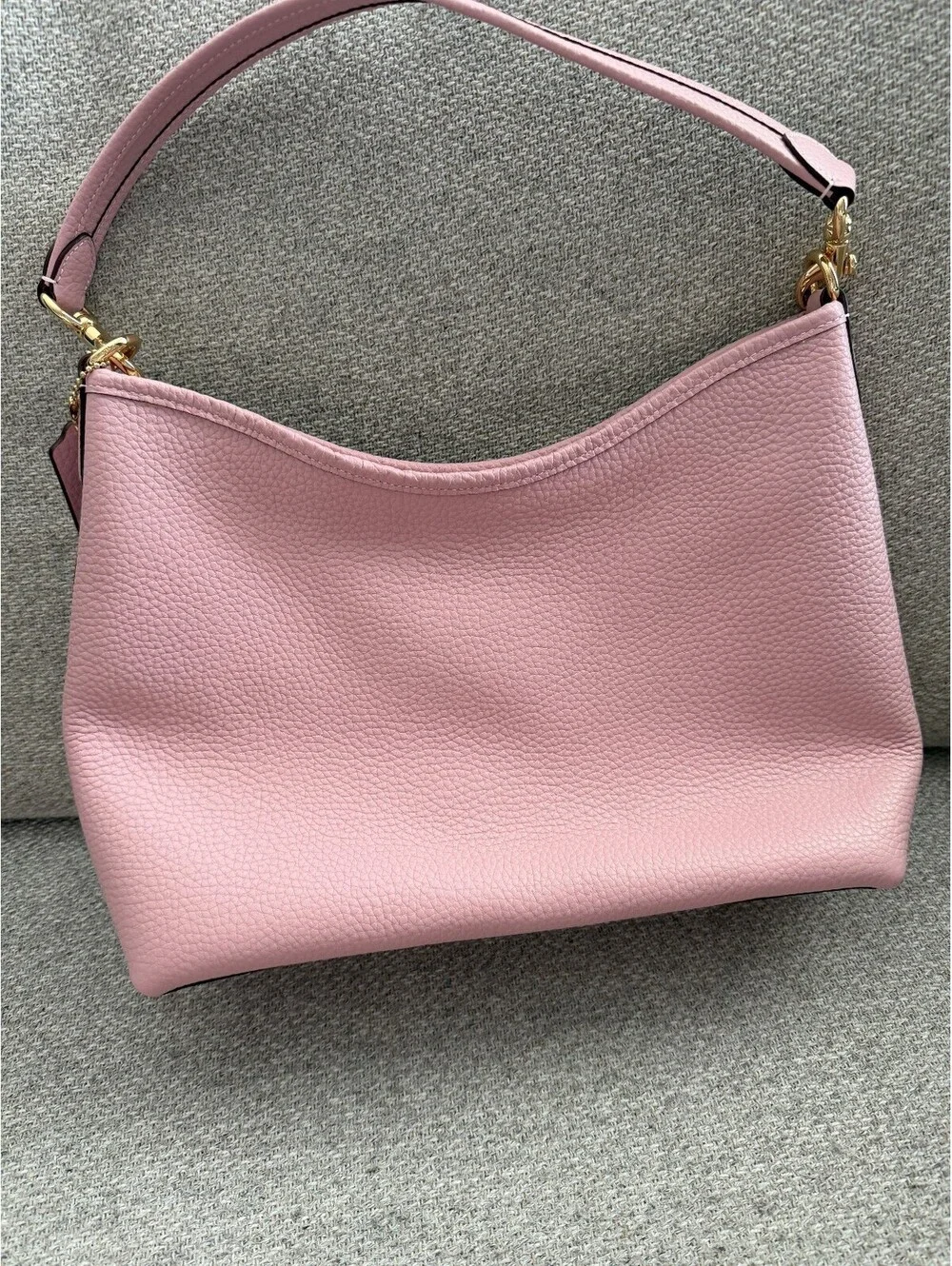 Coach Laurel Shoulder Bag Carnation Pink Leather
